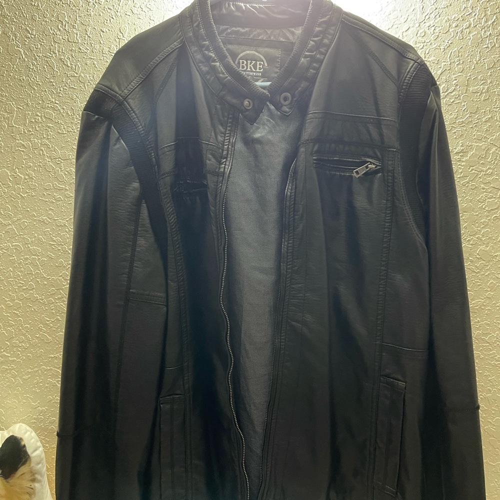 Buckle BKE black leather jacket